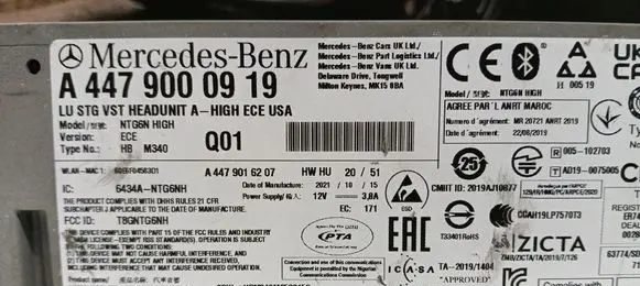 Mercedes-Benz Vito Viano W447 Navigation unit CD/DVD player A4479016207 A4479000919