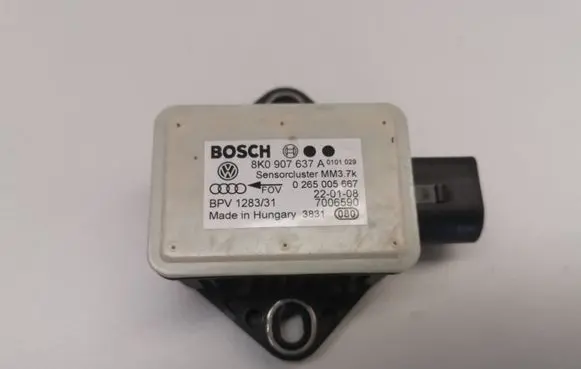 Audi A4 S4 B8 8K ESP acceleration yaw rate sensor 8K0907637A 0265005667