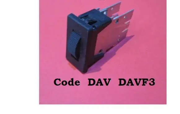 Renault Espace II Panel lighting control switch DAV DAVF3
