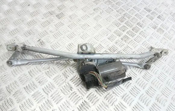 Front wiper linkage and motor