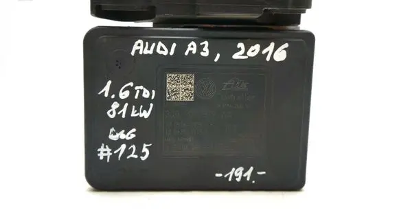 Audi A3 S3 8V ABS Pump 3Q0614517AA 3Q0907379AA