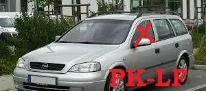 Opel Astra G Front door window glass four-door 43R007023