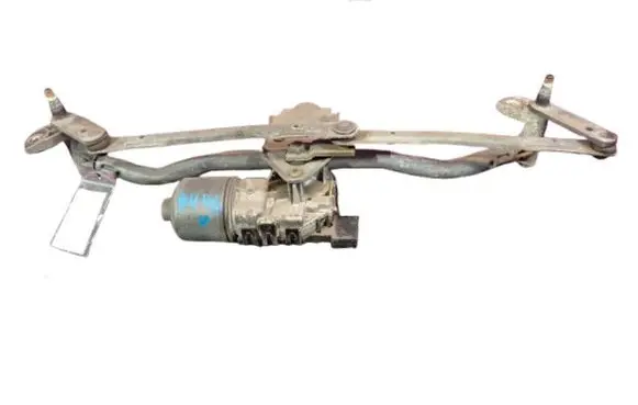 Front wiper linkage and motor