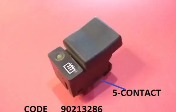 Opel Omega A Windscreen/window heater switch 90213286