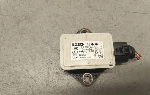 Audi A5 8T 8F ESP acceleration yaw rate sensor 8K0907637A 3010922 0265005667