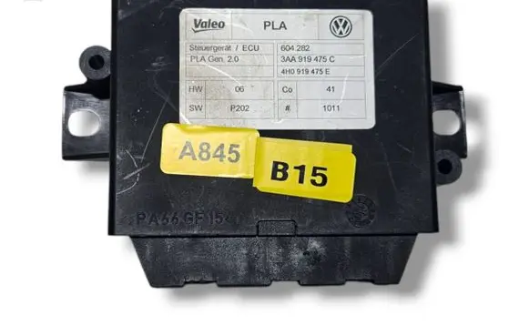 Volkswagen Touran II Parking PDC control unit/module 3AA919475C 604282 4H0919475E