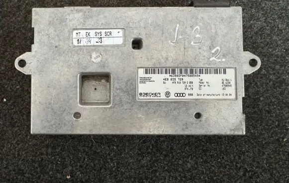 Audi Q7 4L MMI control unit 4E0035729 4F0910731D