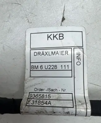 BMW X5 F15 Front door wiring loom BM6U265110 9398280 EEW365A