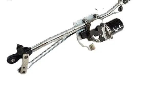 Front wiper linkage and motor