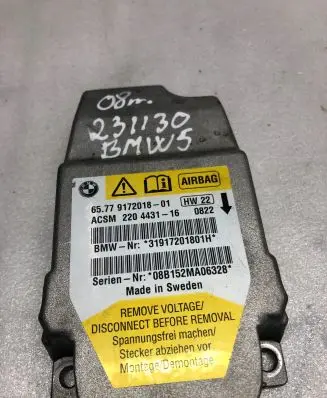 BMW 5 E60 E61 Airbag control unit/module 6577917201801