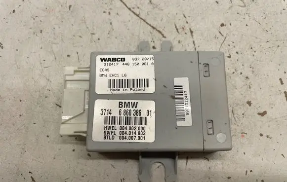 BMW 5 F10 F11 Air suspension control unit module (rear) 6860386 4461500610 004002000