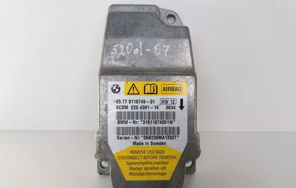 BMW 5 E60 E61 Airbag control unit/module 65779118749