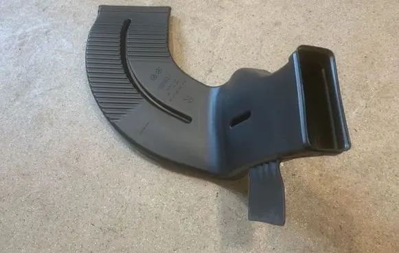 Cabin air duct channel