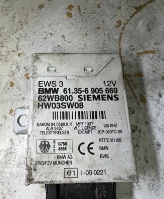 BMW 3 E46 Immobilizer control unit/module 62WB800