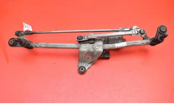 Front wiper linkage and motor