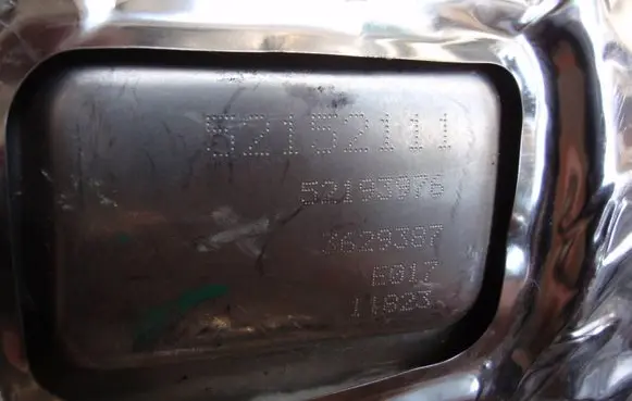 Jeep Renegade Catalyst/FAP/DPF particulate filter 52152111 3629387 52193976