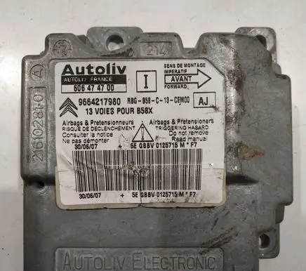 Citroen C4 I Picasso Airbag control unit/module 606474700 9664217980