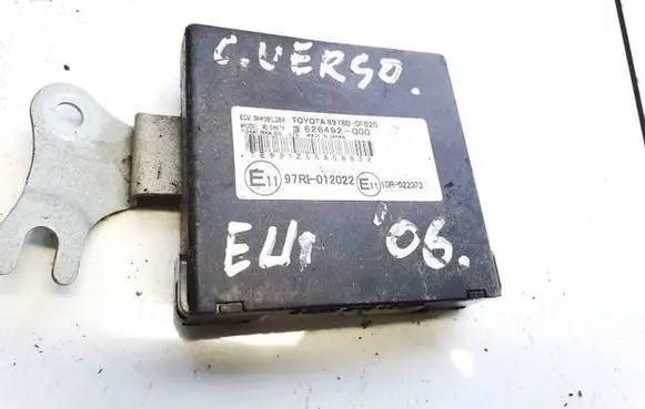 Toyota Corolla Verso AR10 Immobilizer control unit/module 626492000 626492-000