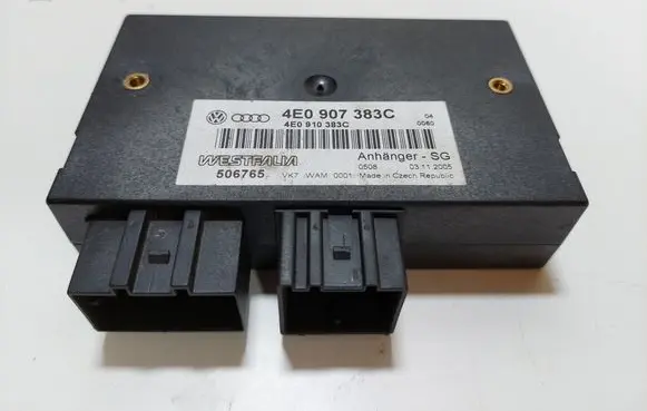 Audi A6 S6 C6 4F Tow bar trailer control unit/module 4E0907383C