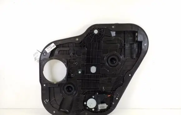 Rear door window regulator with motor