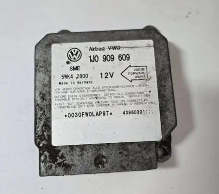 Volkswagen Golf IV Airbag control unit/module 1J0909609 43980301 5WK42800
