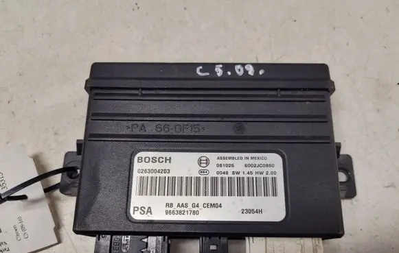 Citroen C5 Parking PDC control unit/module 9663821780 0263004203 23054H