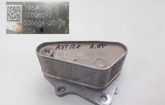 Opel Astra K Oil filter mounting bracket 12640136