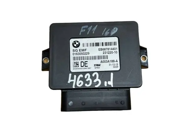 BMW 5 F10 F11 Rear brake EMF control unit/module 6878144 23122010 0163050229