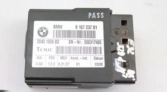 BMW 5 E60 E61 Seat belt warning relay 9167237