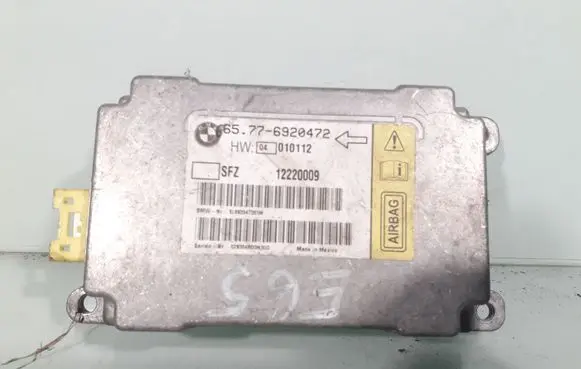 BMW 7 E65 E66 Airbag control unit/module 65776920472 12220009