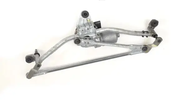 Front wiper linkage and motor