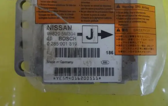 Nissan Almera N16 Airbag control unit/module 988205M304 0285001319