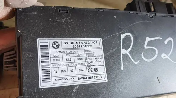 BMW 5 E60 E61 Comfort/convenience module 5WK49513XBR 9147221 2082254866