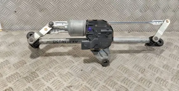 Skoda Octavia Mk3 (5E) Front wiper linkage and motor 3397021684 5E1955023A 201511072311