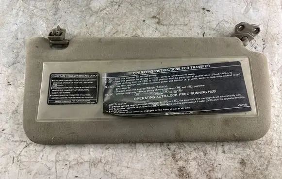 Nissan Patrol Y61 Sun visor