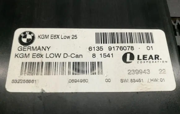 BMW 5 E60 E61 Other control units/modules 9176078