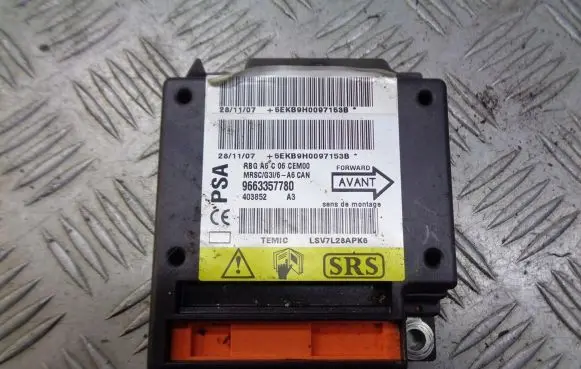 Citroen C2 Airbag control unit/module 9663357780