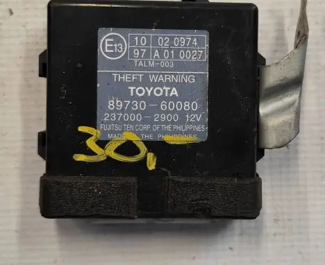 Toyota Land Cruiser (J120) Alarm control unit/module 8973060080 2370002900 97JA010027