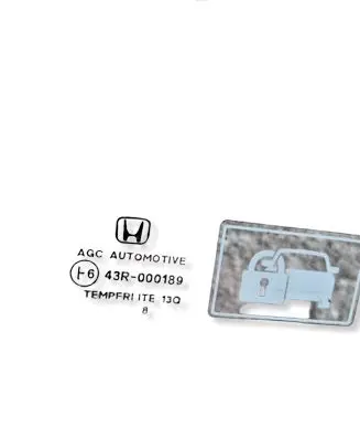 Honda Jazz Front door window glass four-door 43R000189