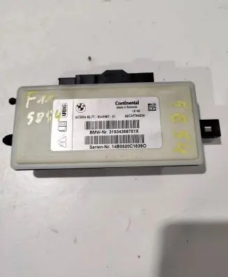 BMW 5 F10 F11 Airbag control unit/module 9343687 31934368701X A2C37764204