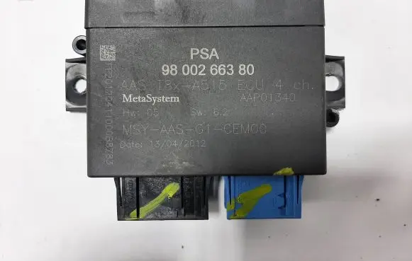 Peugeot 3008 I Parking PDC control unit/module 9800266380