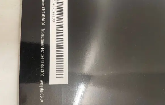 Mercedes-Benz V Class W447 Owners service history hand book 4475843704 T447003600