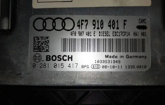 Audi A6 S6 C6 4F Engine control unit/module 4F7910401F 4F0907401E 0281015417