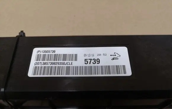 Opel Insignia A Air conditioning/heating control unit 13505739 5739