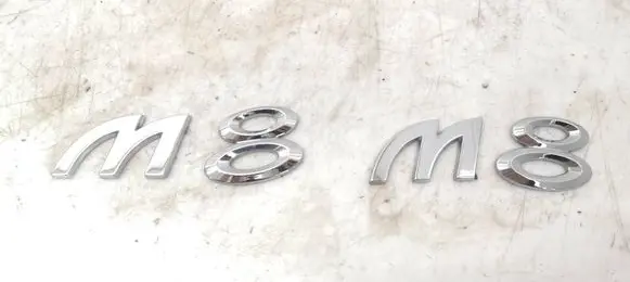 Microcar M8 Front door emblem/model letters 