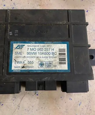 Volkswagen Sharan Comfort/convenience module 7M0962257H 95VW15K600BC