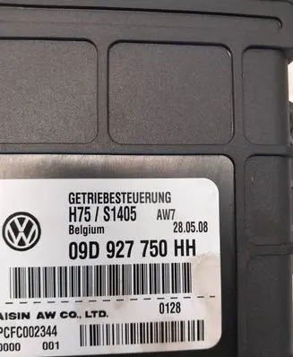 Volkswagen Touareg I Gearbox control unit/module 09D927750HH H75S1405