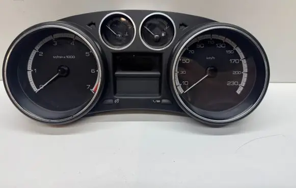 Peugeot 308 Speedometer (instrument cluster) 9665107380 610334 503001550107