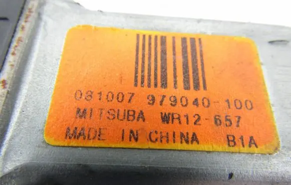 Volvo S40 Rear door window regulator motor 979040100