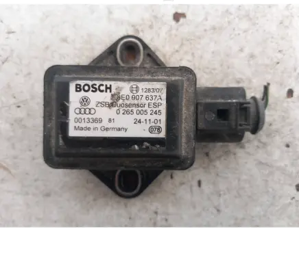 Audi A4 S4 B6 8E 8H ESP acceleration yaw rate sensor 8E0907637A 0265005245 0013369